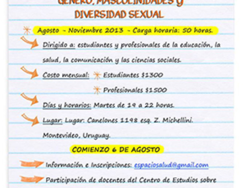 Género, Masculinidades y diversidad sexual