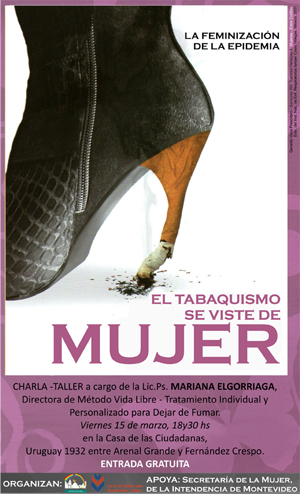 El tabaquismo se viste de mujer
