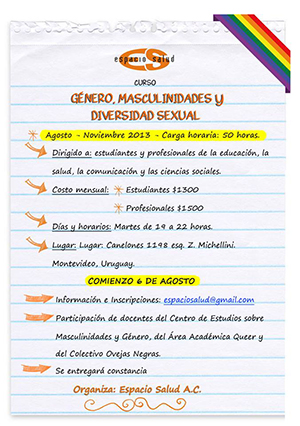 Género, Masculinidades y diversidad sexual